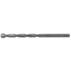 The Draper Masonry Drill Bit, 5.5 x 150mm - MD12PB, features a spiraled design and sharp pointed tip, crafted to ISO 5468 specifications.