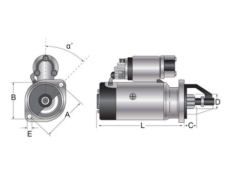 Mahle Starter Motor - 12V, 1.8Kw (Mahle) [BRANDSAVE] | S.39900 - Product Image 2