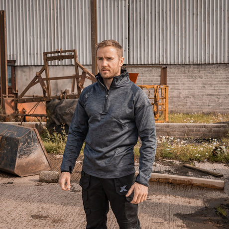 Xpert Pro Half Zip Tech Fleece Grey - Farming Parts