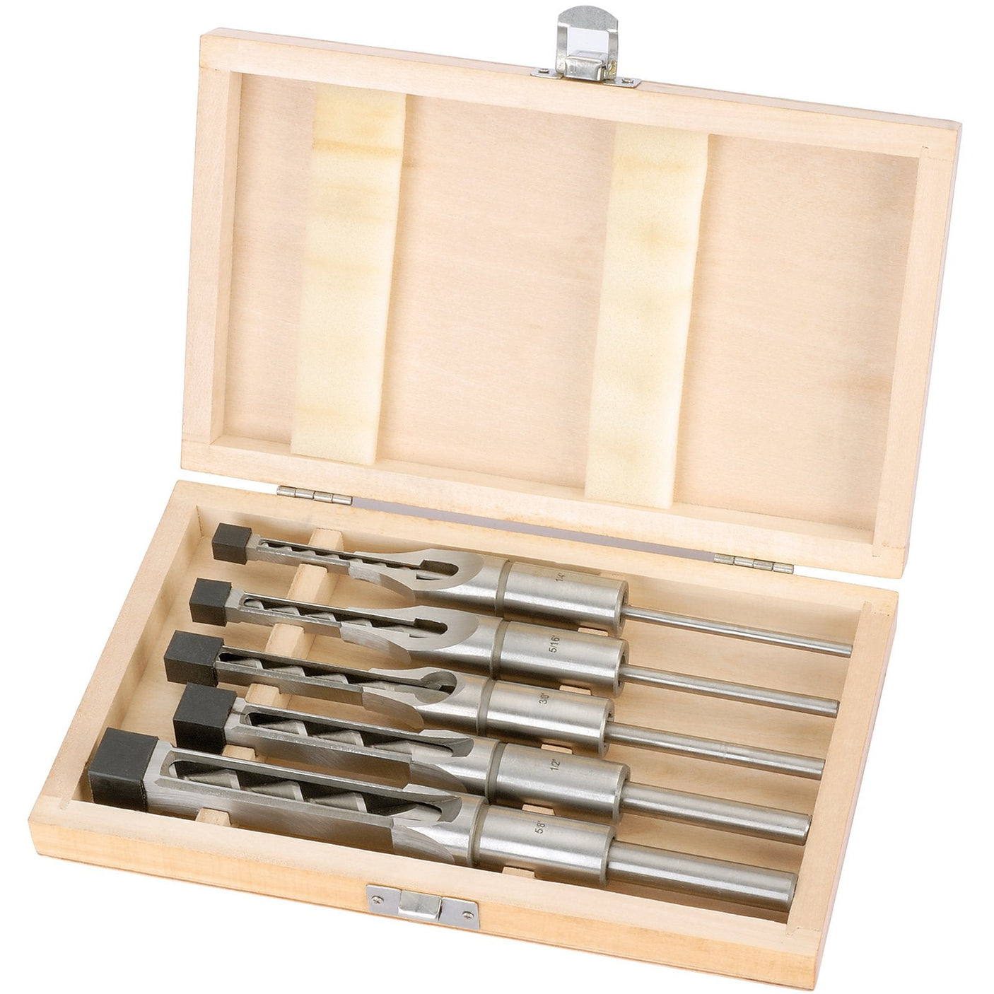 Draper Hollow Square Mortice Chisel And Bit Set (5 Piece) - AWM/5 - Farming Parts