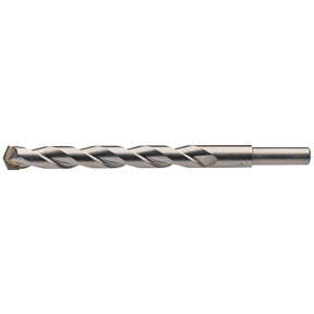 Close-up view of the Draper Masonry Drill Bit, 16 X 200mm - MD12PB, featuring a tungsten carbide tip, spiral flute design, and pointed tip, ideal for use with power drills.
