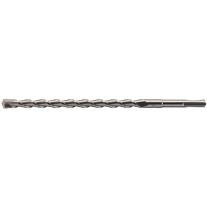 A long, silver-colored Draper Sds+ Masonry Drill (12.0 x 260mm - DSDS/PB) with a narrow shaft, made from durable tungsten carbide.