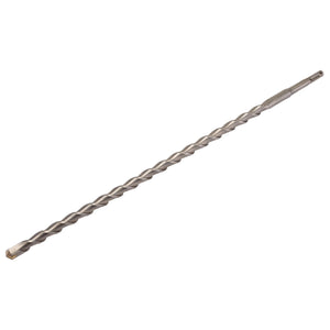 The Draper Sds+ Masonry Drill, 14.0 X 450mm - DSDS/PB, made from tungsten carbide with a helical groove design and a pointed tip, is ideal for ISO 5468 power drills.