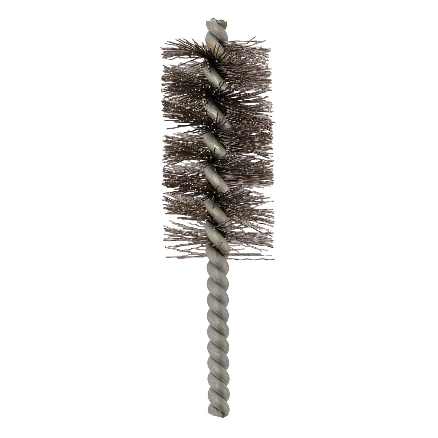 The Draper Steel Crimped Tube Brush, 28mm - WBT1, features a twisted handle and is made of hardened steel wire, making it ideal for cleaning or deburring surfaces.