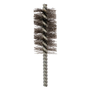 The Draper Steel Crimped Tube Brush, 28mm - WBT1, features a twisted handle and is made of hardened steel wire, making it ideal for cleaning or deburring surfaces.