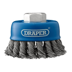 Draper Steel Twist-Knot Wire Cup Brush, 75mm, M14 - WBC6 - Farming Parts