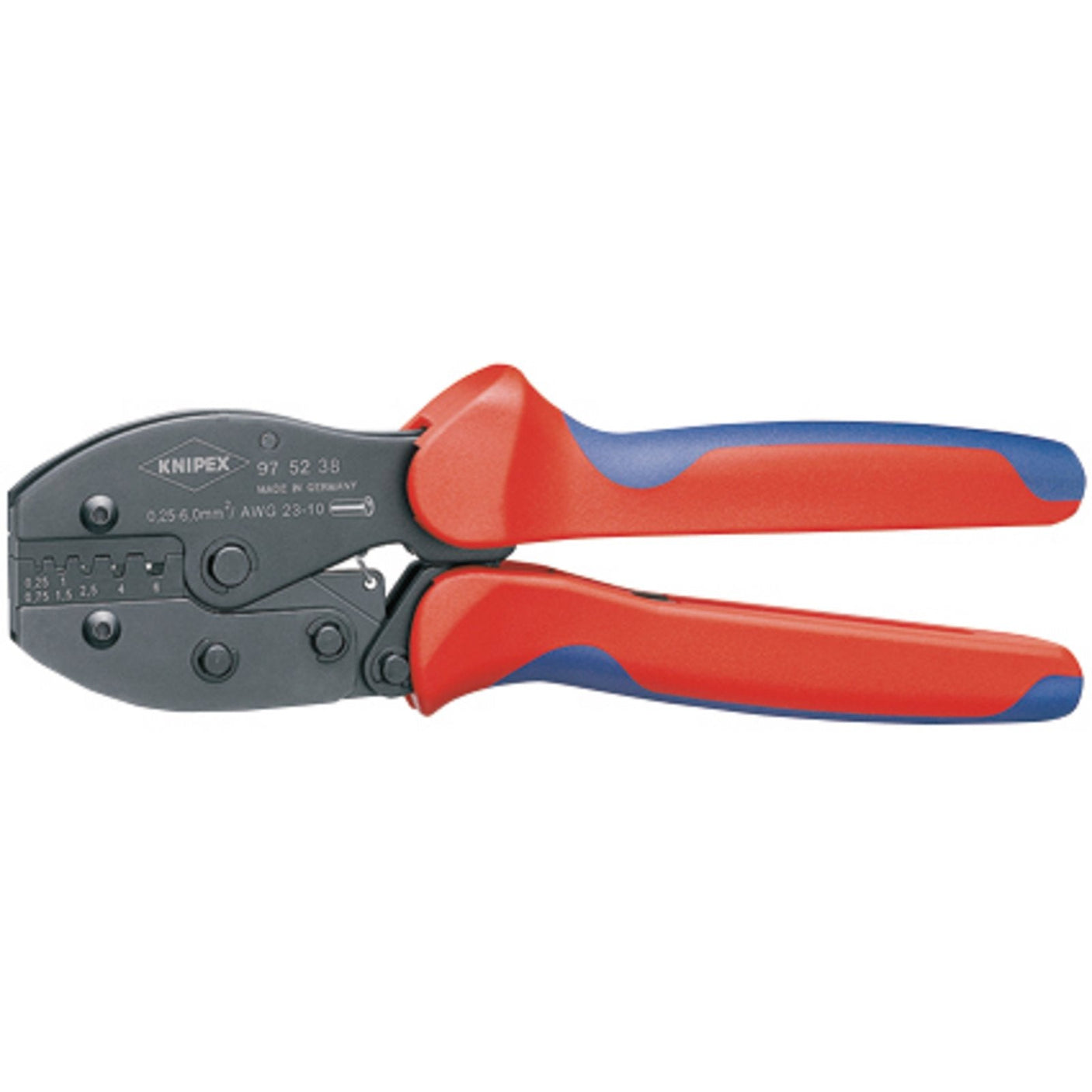 Draper Knipex 97 52 38Sb Preciforce Crimping Pliers, 0.25 - 6.0mm, 220mm - 97 52 38 SB - Farming Parts