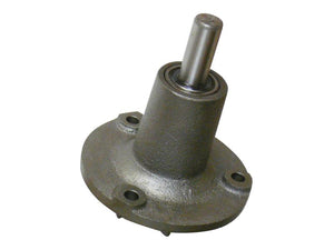 A Water Pump Assembly from Sparex, featuring a cylindrical shaft and circular base with four mounting holes, suitable for Massey Ferguson models. (Sparex Part No.S.43396)