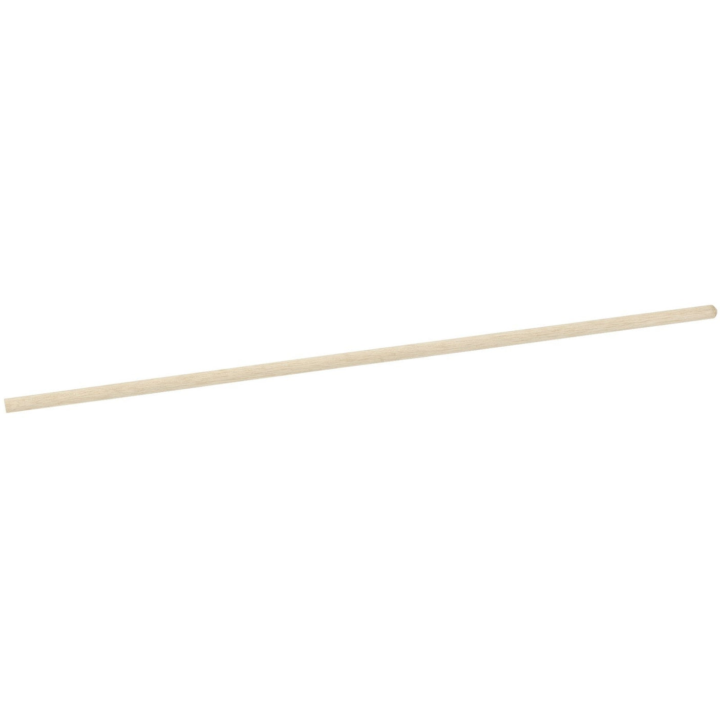 A long, thin Draper Wooden Broom Handle, measuring 1220 x 23mm and perfect for broom handles or other broom accessories, on a white background.