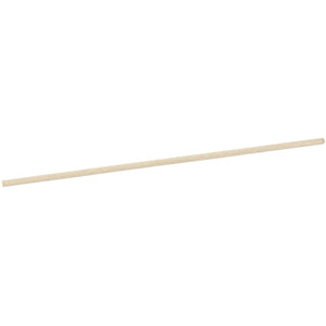 A long, thin Draper Wooden Broom Handle, measuring 1220 x 23mm and perfect for broom handles or other broom accessories, on a white background.