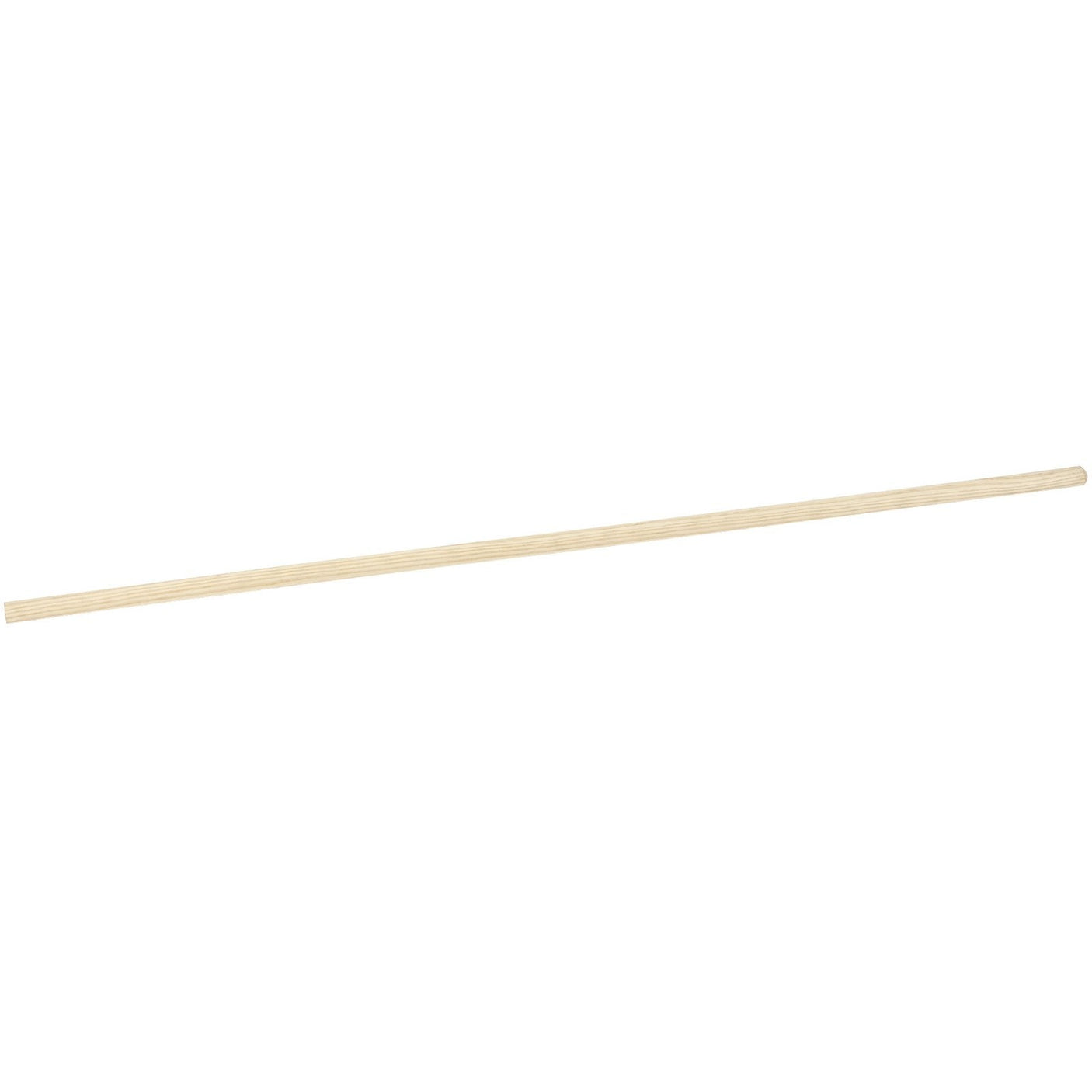 A Draper Wooden Broom Handle (1525 x 28mm) isolated on a white background.