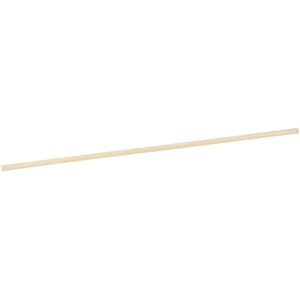 A Draper Wooden Broom Handle (1525 x 28mm) isolated on a white background.