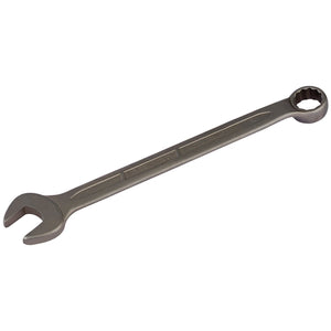 The **Draper Elora Long Stainless Steel Combination Spanner, 14mm - 200-14** features an open-end on one side and a closed, ratcheting box-end on the other, crafted from durable forged spanners for gripping and turning nuts and bolts.