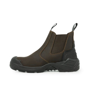 Xpert Pro Hutton S3L Safety Dealer Boot – Brown, Lightweight & Durable | Composite Toe & Slip-Resistant