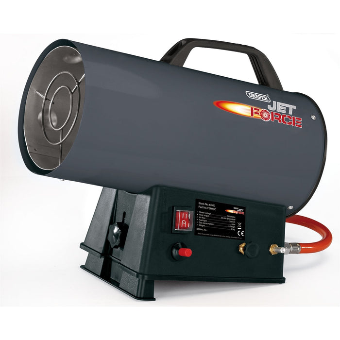 Draper Jet Force Propane Space Heater, 34,000 Btu/10 Kw - PSH10C