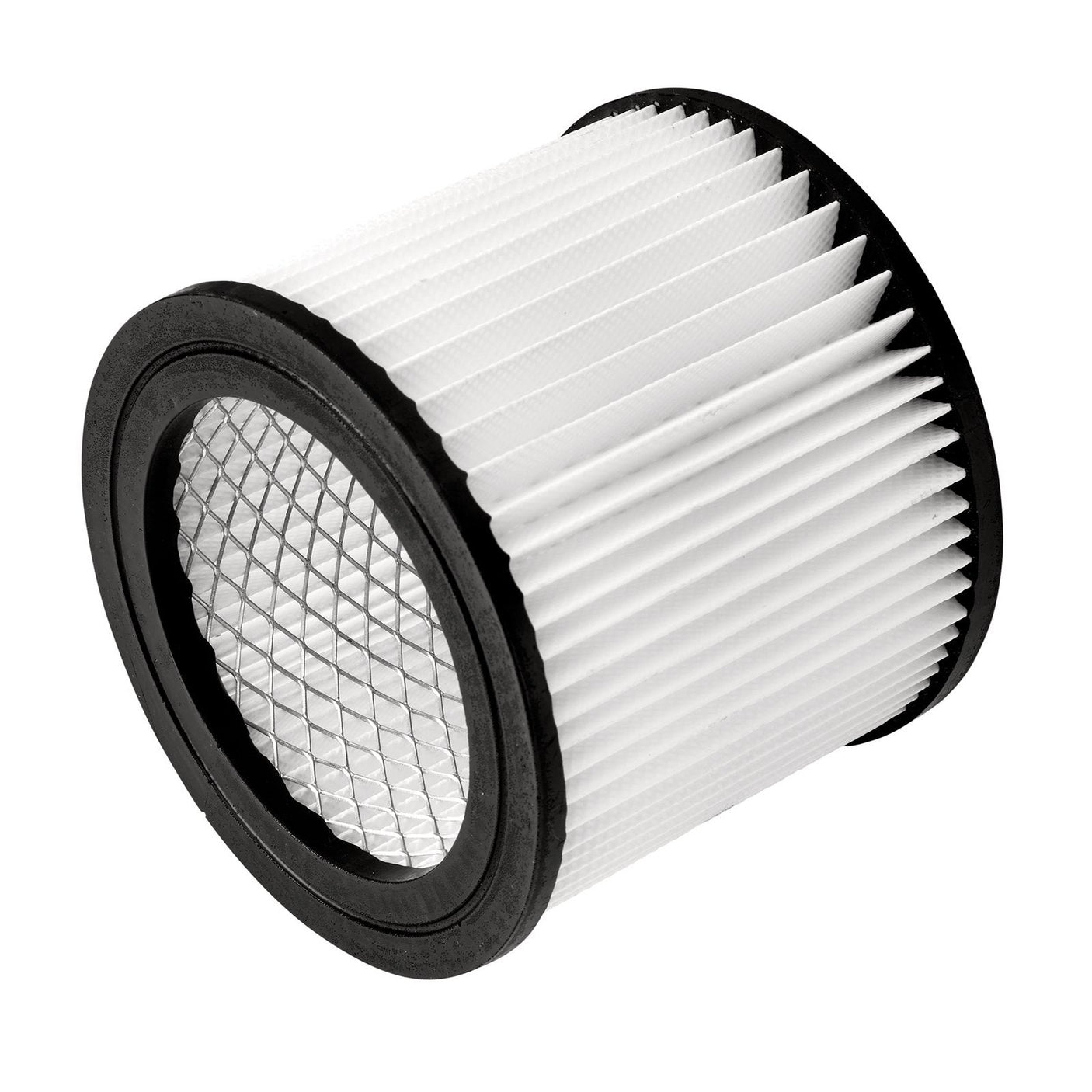 The Draper Cartridge Filter For Wdv21 And Wdv30Ss - AVC47 features a cylindrical design with pleated white paper and black plastic ends.