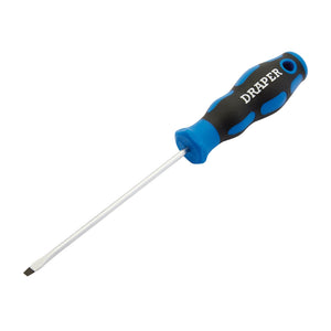 Draper Soft Grip Plain Slot Screwdriver, 3.2 X 100mm - 865 - Farming Parts