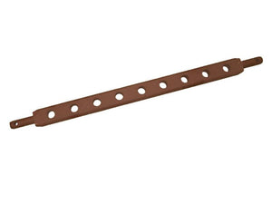 A Sparex Flat Drawbar (Cat. 2) featuring nine evenly spaced circular holes, solid ends, and a length of 887mm designed for optimal fit (Sparex Part Number: S.49127).