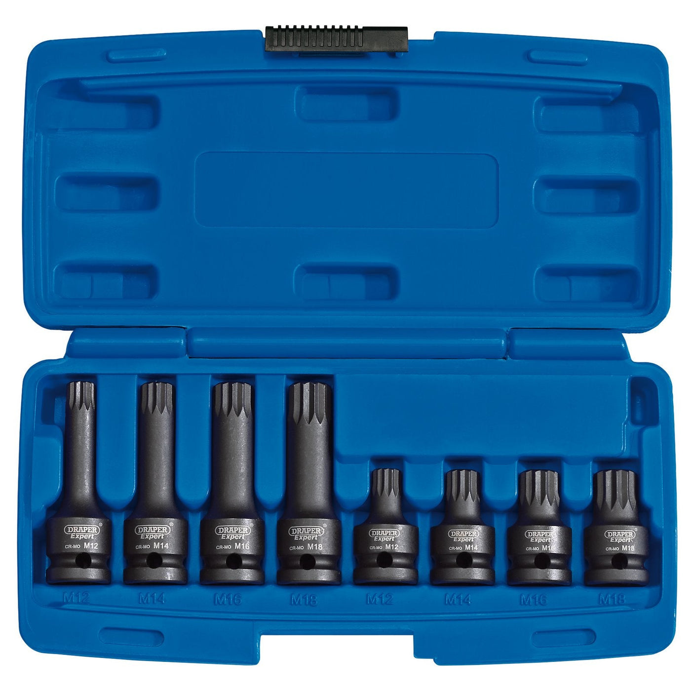 Draper Tamper Proof Impact Spline Set, 1/2" Sq. Dr. (8 Piece) - ISS8 - Farming Parts