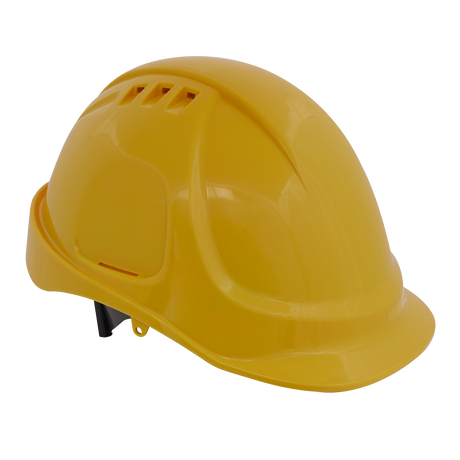 Safety Helmet - Vented (Yellow) - 502Y - Farming Parts