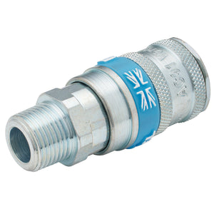 Draper 3/8" Bsp Taper Male Thread Vertex Air Coupling (Sold Loose) - A91EM02 BULK - Farming Parts