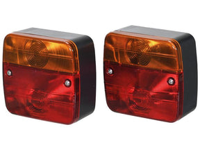 Sparex Halogen Lighting Set, Bolt on, Function: 4, Brake / Tail / Indicator / Number Plate, 7.5M, 12V | S.51745 - Product Image 1