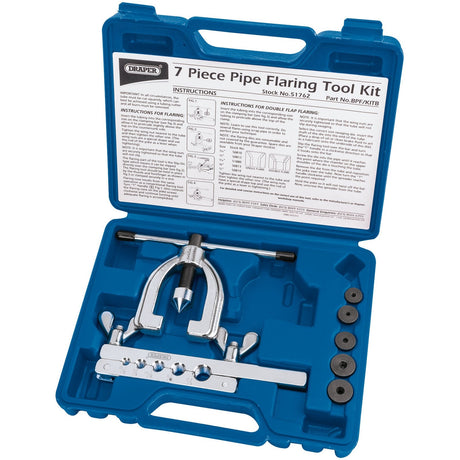 Draper Brake Pipe Flaring Kit (7 Piece) - BPF/KITB - Farming Parts