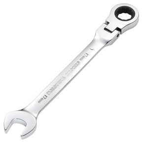 Draper Hi-Torq® Metric Flexible Head Ratcheting Combination Spanner, 17mm - 8230FMMB - Farming Parts