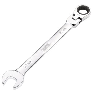 Draper Hi-Torq&#174; Metric Flexible Head Ratcheting Combination Spanner, 22mm - 8230FMMB - Farming Parts