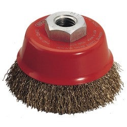 Draper Expert Brassed Steel Crimped Wire Cup Brush, 60mm, M14 - CB61C - Farming Parts