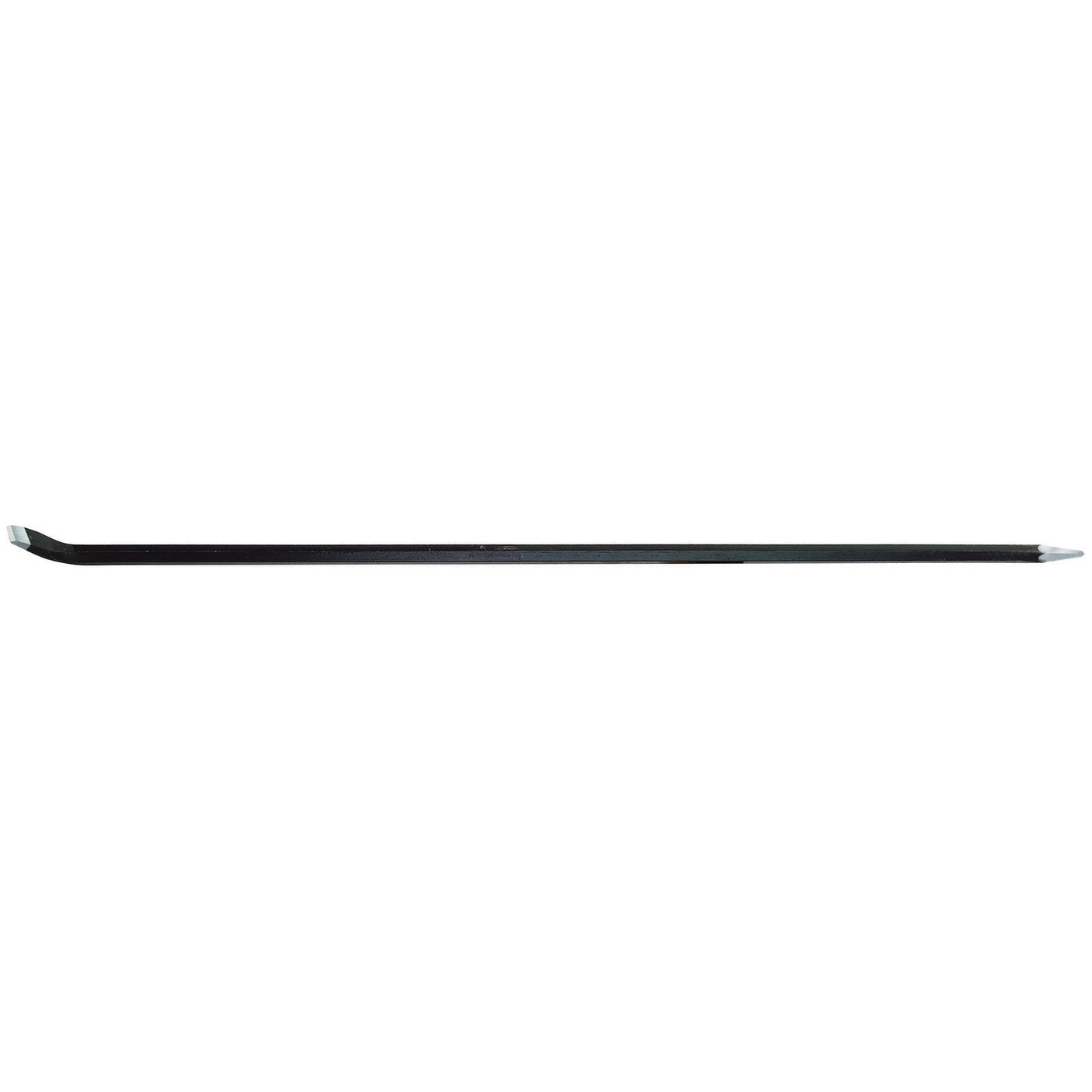 The Draper Chisel Point Crowbar, 1.5M - CP/P by Draper is a high carbon steel pry bar featuring a curved, flattened end on one side and a straight, pointed tip on the other, making it ideal for demolition work.