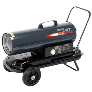 Draper Jet Force Diesel And Kerosene Space Heater With Wheels, 75,000 Btu/22 Kw - DSH751 CW WHLS - Farming Parts