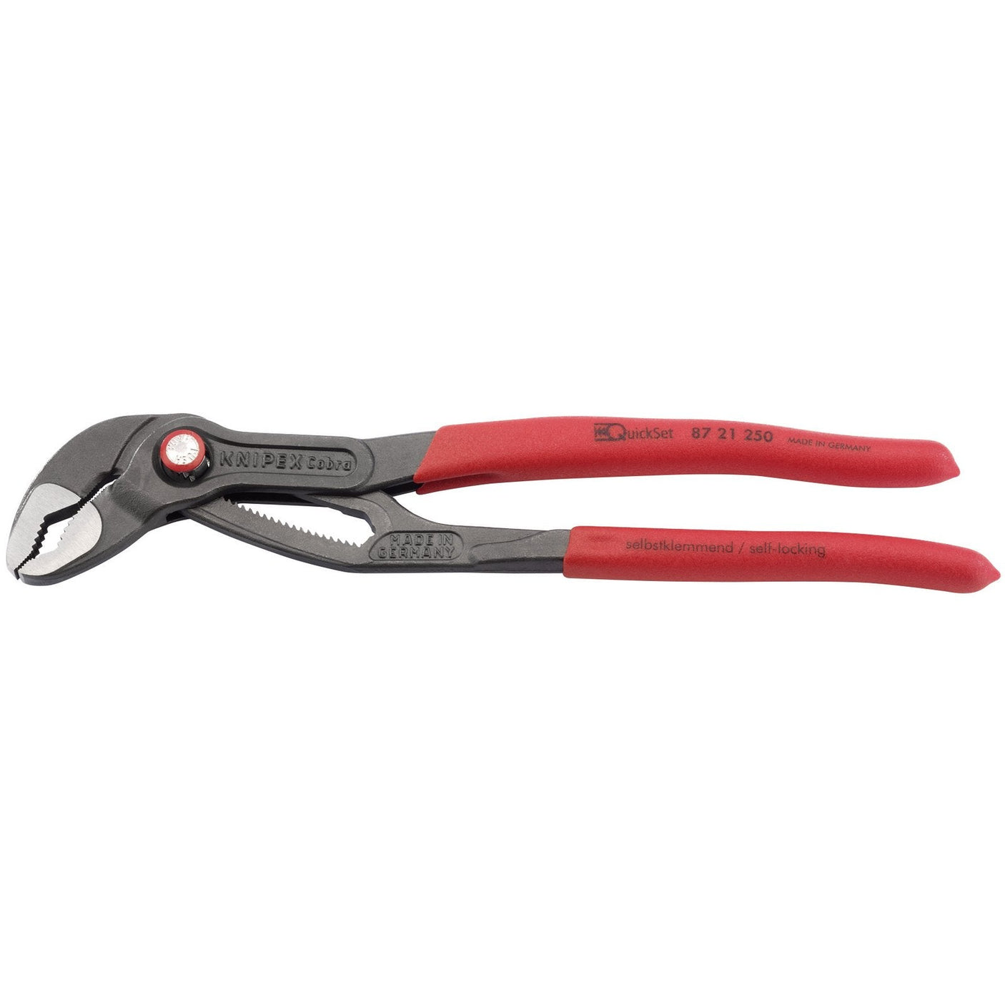 Draper Knipex Cobra&#174; 87 21 250 Quickset Waterpump Pliers, 250mm - 87 21 250 - Farming Parts