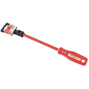 Draper Fully Insulated Plain Slot Screwdriver, 8 X 200mm - 952 - Farming Parts