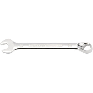 The Draper Hi-Torq® Combination Spanner, 12mm - 8224MM, features an open-end on one side and a box-end on the other, with "Draper Expert" embossed on the handle. Crafted from durable chrome vanadium steel, this tool ensures reliability and strength for any job.