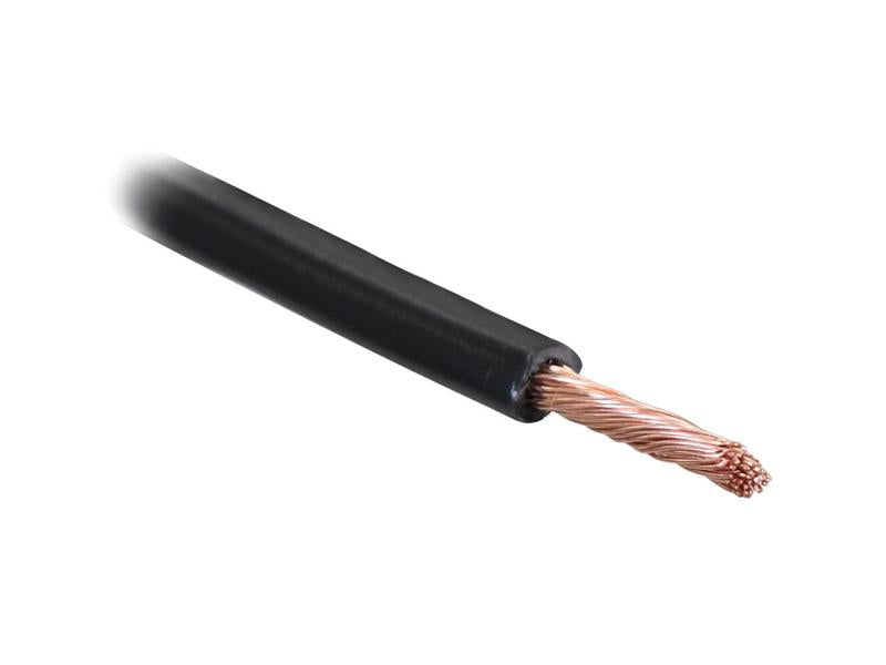 Sparex | Electrical Cable - 1 Core, 1.5mm² Cable, Black (Length: 100M)