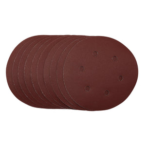 Draper Sanding Discs, 150mm, Hook & Loop, 240 Grit, (Pack Of 10) - SDHAL150 - Farming Parts