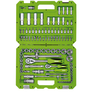 Draper Metric Socket Set, 1/4&#8221; And 1/2&#8221; Sq. Dr. (100 Piece) - TKD100M - Farming Parts