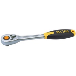 Draper Elora Quick Release Soft Grip Reversible Ratchet, 1/2" Sq. Dr., 270mm - 770-L1F - Farming Parts