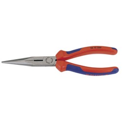 Draper Knipex 26 12 200 Sbe Long Nose Pliers With Heavy Duty Handles, 200mm - 26 12 200 SBE - Farming Parts