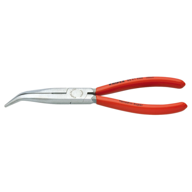 Draper Knipex 26 21 200 Sbe Angled Long Nose Pliers, 200mm - 26 21 200 SBE - Farming Parts