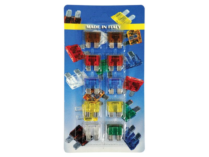 Blade Fuses 7.530A 10pc Card Standard Automotive Set | S.55996