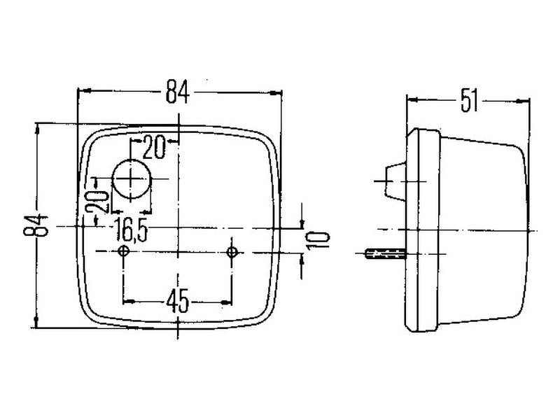 Hella Rear Light, (Halogen), 1, Tail, RH & LH | S.56035 - Product Image 4