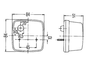 Hella Rear Light, (Halogen), 1, Tail, RH & LH | S.56035 - Product Image 4