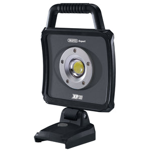 Draper Xp20 20V Cordless LED Worklight (Sold Bare) - XP20WL2000, from the Draper brand, features a handle and a convenient USB port for charging devices.