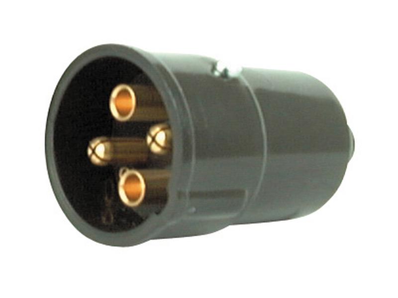 4 Pin Auxiliary Plug Durable 20A Black Plastic Connector | S.56470