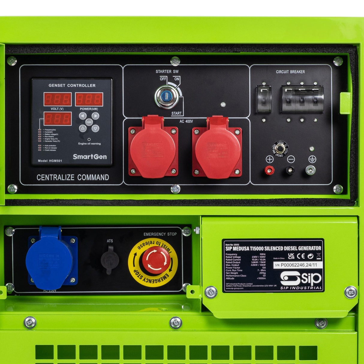 SIP MEDUSA T15000 Silenced Diesel Generator - IP-25155