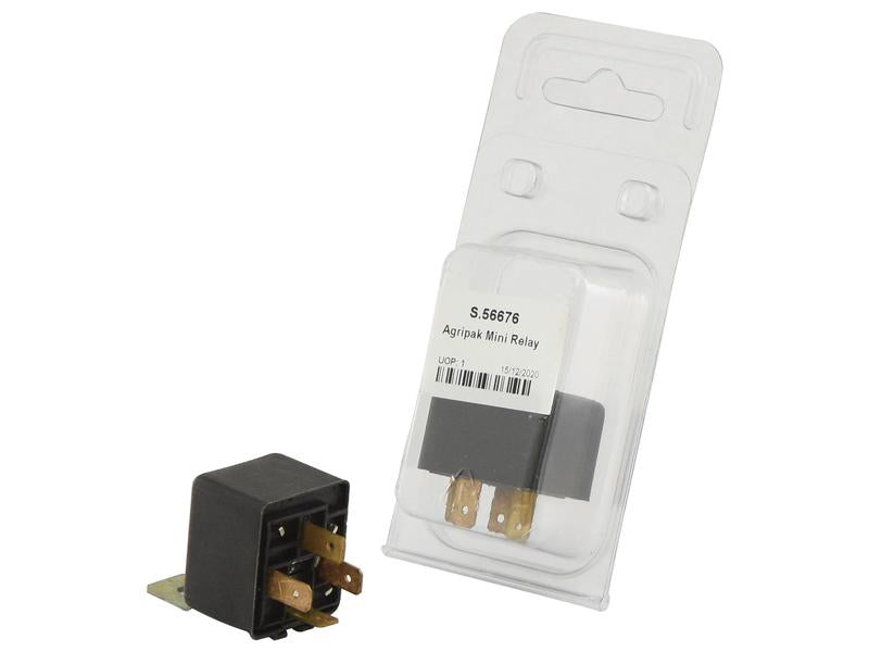 Agripak Mini Relay 12V 30A 4-Terminal Heavy-Duty Electrical Unit | S.56676