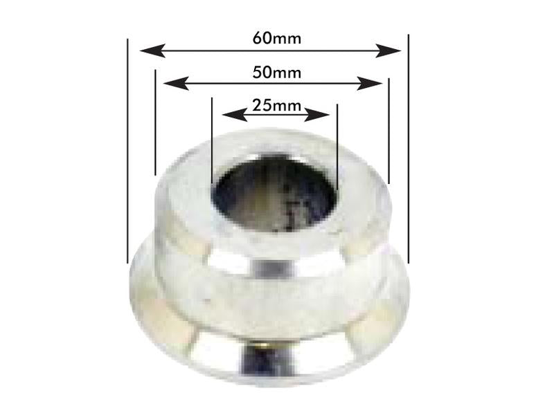 Towing Eye Bush 25 x 50 x 60mm Sparex Hitch Pin Reducer - S.56835