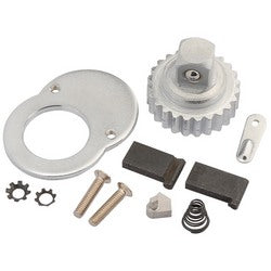 Draper Ratchet Repair Kit For 58139 & 58140 - YEPTW50-180, featuring gears, screws, washers, a spring, and various metal components, arranged on a plain background.